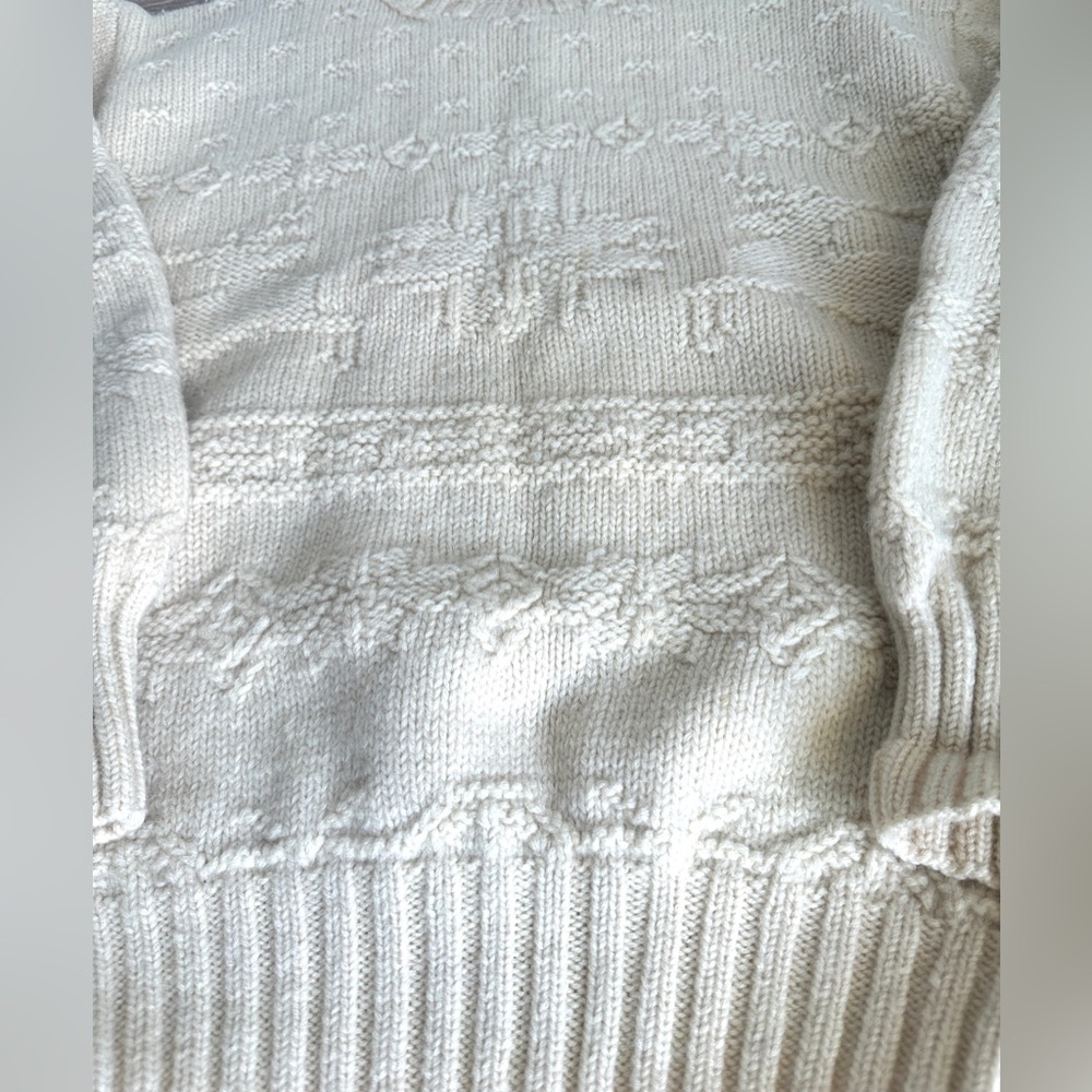 Vintage 90s Polo Ralph Lauren 100% wool hand‎ knit reindeer snowflake sweater - Picture 17 of 17